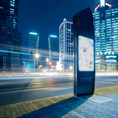 Digital signage in public spaces